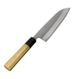 Ніж кухонний HONMAMON / Хонмамон Santoku , HSS R2 ламінат SUS410, 165 мм (Японія) 4582243655668 фото
