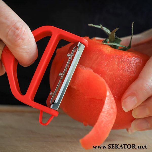 Двостороння овочечистка Opinel T-Duo Polymer Red (Франція) 002429 фото