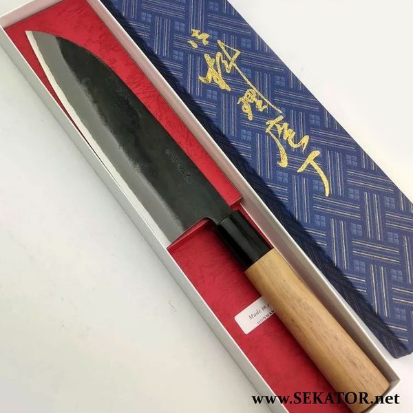 Ніж кухонний HONMAMON / Хонмамон Santoku Motokane (Японія) 4582243655927 фото