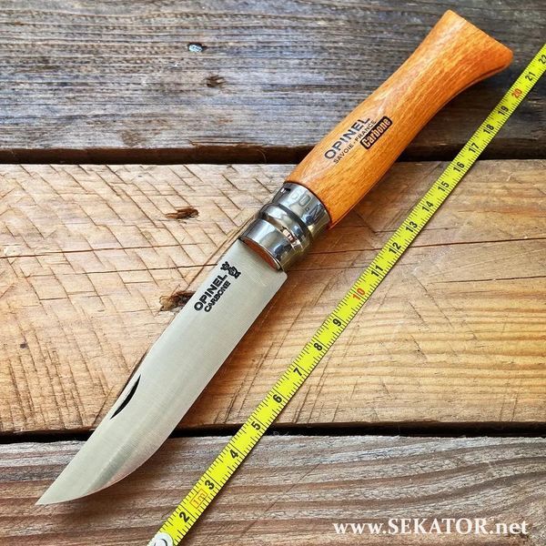 Складний ніж Opinel №9 Carbone VRN, вуглецева сталь (Франція) 113090 фото