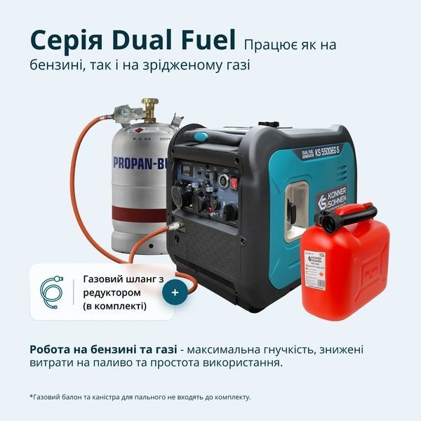 Інверторний газобензиновий генератор K&ouml;nner & S&ouml;hnen 5500iEG S KS 5500iEG S фото