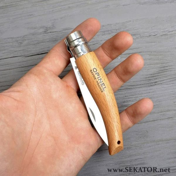 Садовий складний ніж Opinel Jardin №8 VRI, нержавіюча сталь (Франція) 2047805 фото