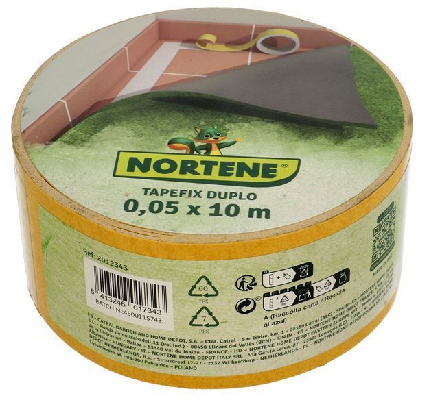 Самоклеюча двостороння стрічка Nortene / Нортен Tapefix Duplo для монтажу штучного покриття (Угорщина) Tapefix Duplo фото