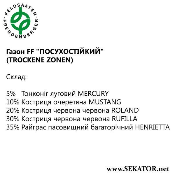 Газон FF Greenfield "Посухостійкий" (Німеччина) АРТ0028 фото