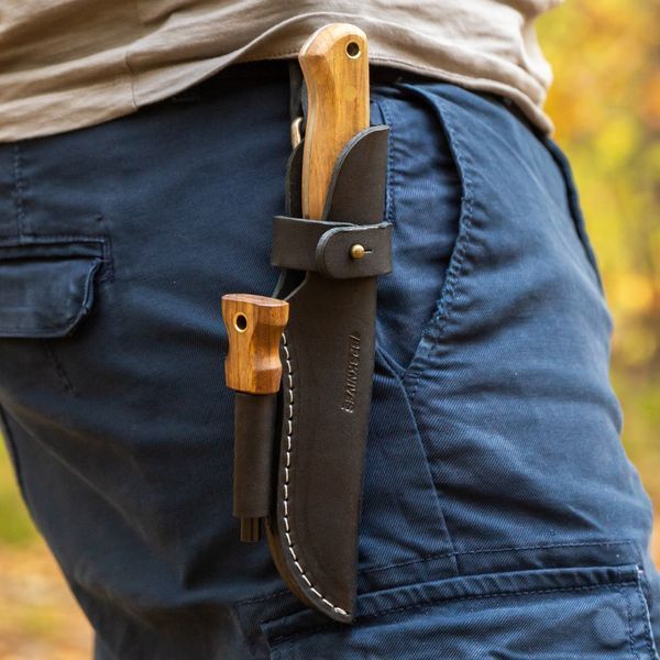 Ніж туристичний компактний BPS Knives Bushmate, вуглецева сталь (Україна) Bushmate CSHF фото