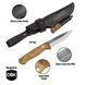 Ніж туристичний компактний BPS Knives Bushmate, вуглецева сталь (Україна) Bushmate CSHF фото 7