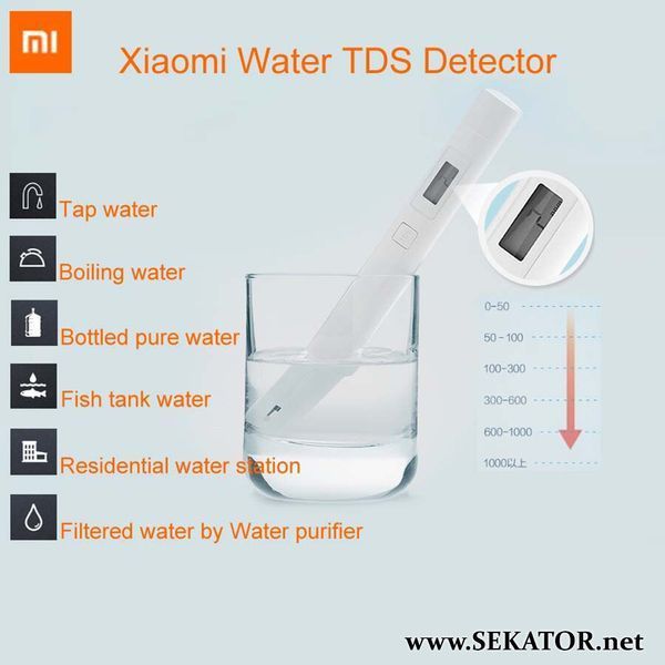 Тестер жорсткості води Xiaomi Mi TDS Pen (ТДС-метр) Xiaomi Mi TDS Pen фото