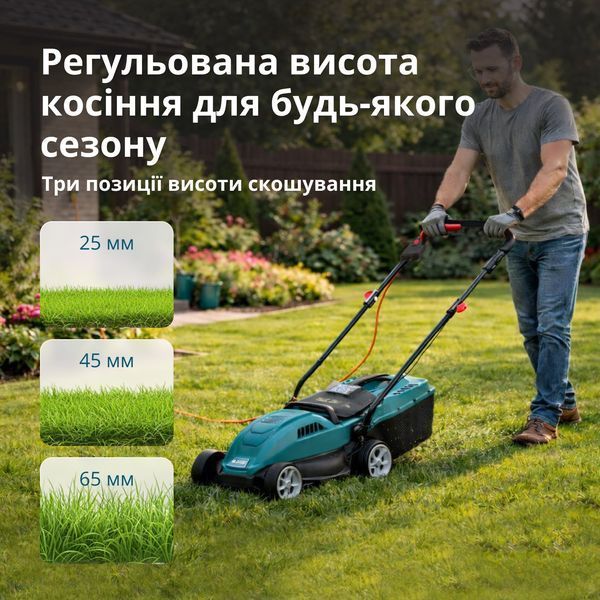 Електрична газонокосарка KS 32LM12-BL KS 32LM12-BL фото