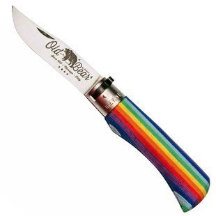 Кишеньковий ніж Old Bear / Олд Бер 9307/21_MAK - Rainbow, з веселковим руків'ям (Італія) 9307/21_MAK фото