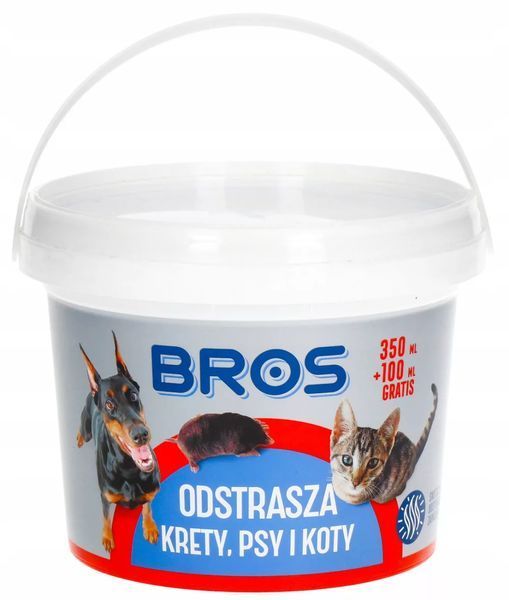 Відлякувач кротів, собак та котів Bros, 300 грам / 450 мл (Польща) BRB0084 фото