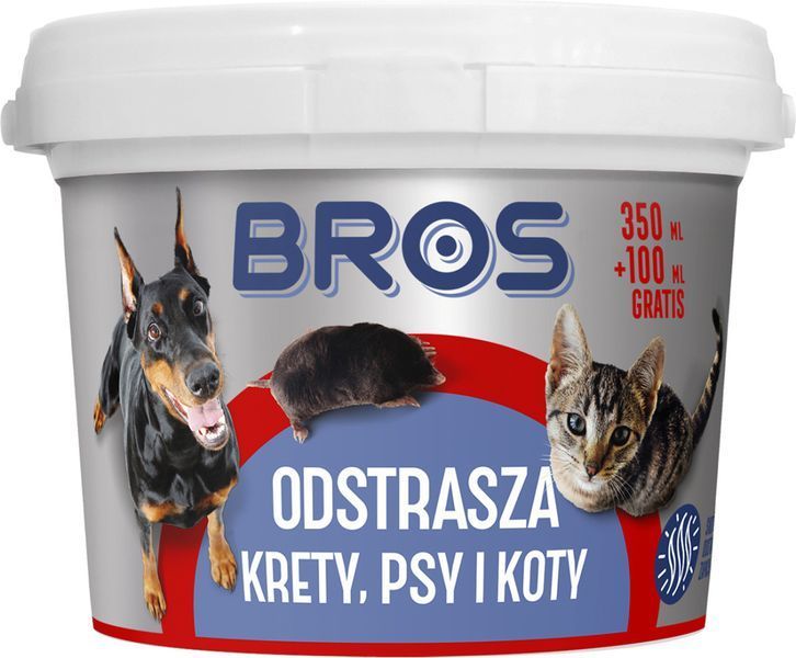 Відлякувач кротів, собак та котів Bros, 300 грам / 450 мл (Польща) BRB0084 фото