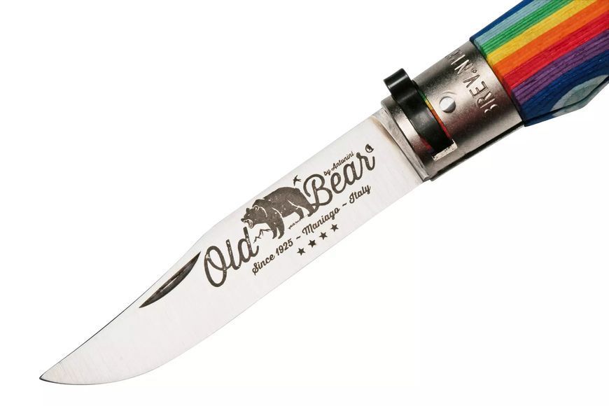 Кишеньковий ніж Old Bear / Олд Бер 9307/21_MAK - Rainbow, з веселковим руків'ям (Італія) 9307/21_MAK фото