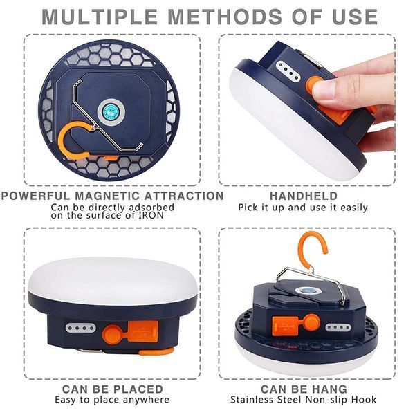 Портативний акумуляторний ліхтар (переносна LED лампа) MOS-14, 30W, 9900 mAh MOS-14 фото