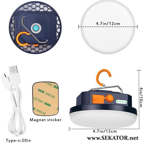 Портативний акумуляторний ліхтар (переносна LED лампа) MOS-14, 30W, 9900 mAh MOS-14 фото