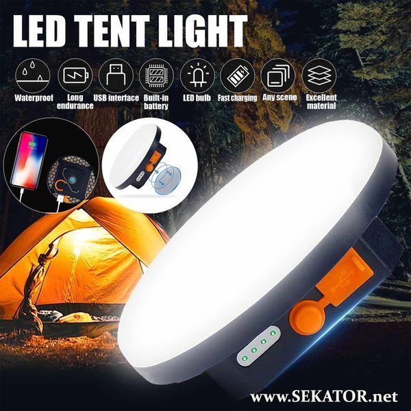Портативний акумуляторний ліхтар (переносна LED лампа) MOS-14, 30W, 9900 mAh MOS-14 фото