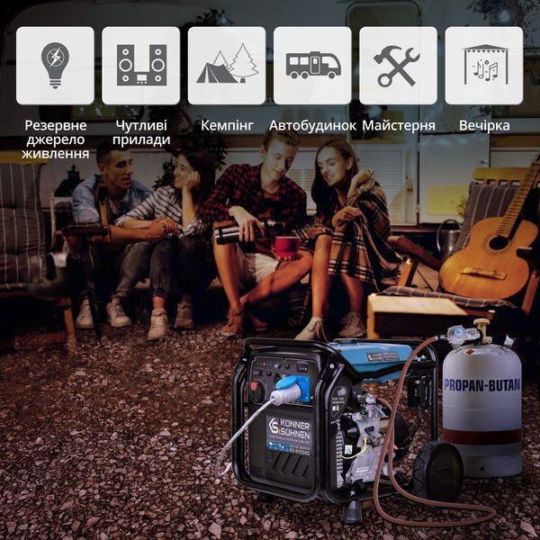 Інверторний газобензиновий генератор KS 8100iEG KS 8100iEG фото