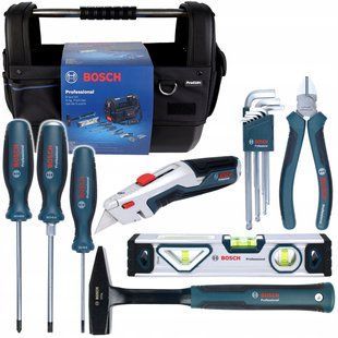 Набір ручних інструментів Bosch / Бош з сумкою 1600A02H5B (Швеція) 1600A02H5B фото