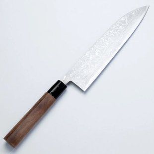 Ніж кухонний Honmamon / Хонмамон Gyuto (Шеф) Damascus, 240 мм (Японія) 4573200701610 фото