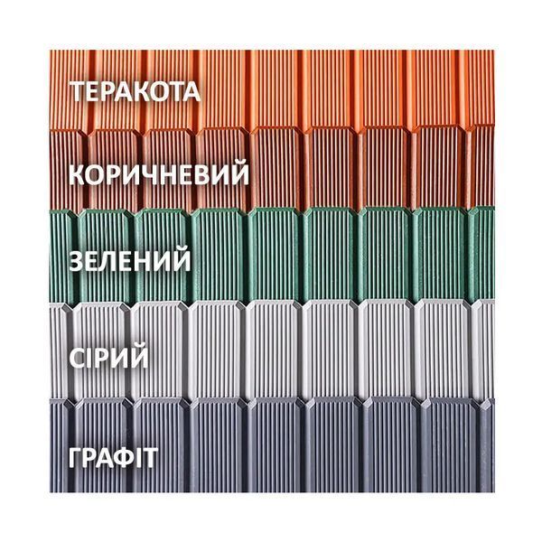 Декоративний парканчик EKO-PALISADA / Еко - палісад, 22 см, 1 м, зелений (Польща) Еко - палісад 22-1 z фото