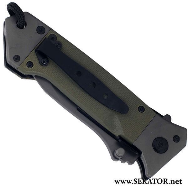 Складаний ніж Mil-Tec / Міл-тек DA35 Олива 15344501 (Німеччина) 4046872354731 фото