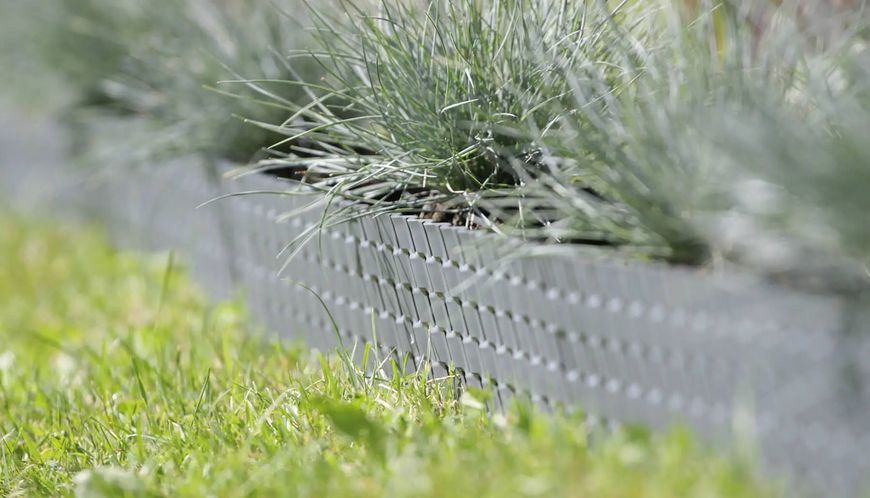 Декоративний парканчик GardenPlast Rattan Palisade, 2,4 м (Польща) графітовий Rattan Palisade-1 фото