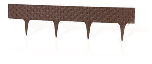 Декоративний парканчик GardenPlast Rattan Palisade, 2,4 м (Польща) Коричневий Rattan Palisade-2 фото