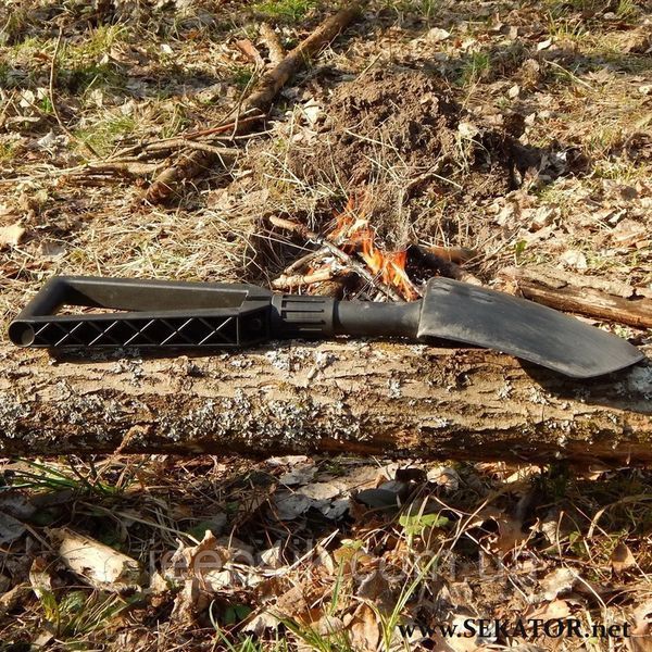 Лопата саперна, розкладна Fiskars 1000621 з чохлом 1000621 фото