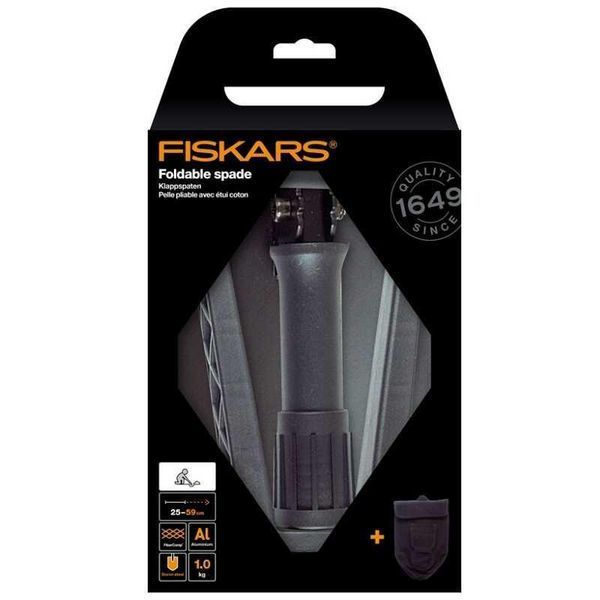 Лопата саперна, розкладна Fiskars 1000621 з чохлом 1000621 фото