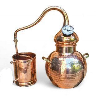 Перегінний куб AV Filhos, мідний 3л, з термометром тип CACHIMBO (Португалія) AL3T фото