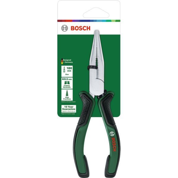 Плоскогубці з довгим носом Bosch / Бош 1600A032VC, 180 мм (Швеція) 1600A032VC фото