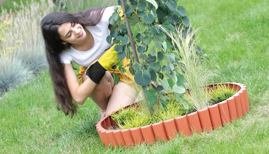 Декоративний парканчик GardenPlast Palgarden, 2,5 м (Польща) Теракотовий Palgarden-2,5 t фото