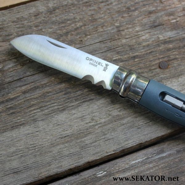 Ніж Opinel №9 DIY Grey з набором викруток (Франція) 001792 фото