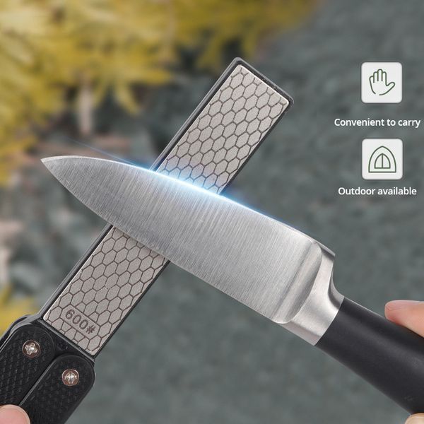 Кишеньковий алмазний двосторонній точильний інструмент 400/600 Grit jiayur фото