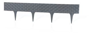 Декоративний парканчик GardenPlast Rattan Palisade, 2,4 м (Польща) Антрацит Rattan Palisade фото
