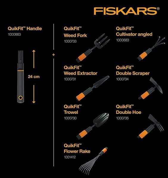 Садовий совок Fiskars QuikFit 1000730 (Фінляндія) 1000730 фото