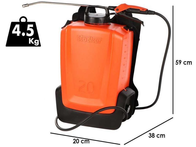 Обприскувач акумуляторний ранцевий на 20л Stocker / Штокер Ergo 406 (Італія) 406 фото