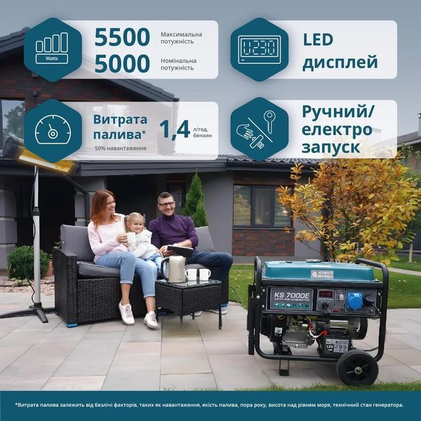 Бензиновий генератор &laquo;K&ouml;nner & S&ouml;hnen&raquo; KS 7000E KS 7000E фото