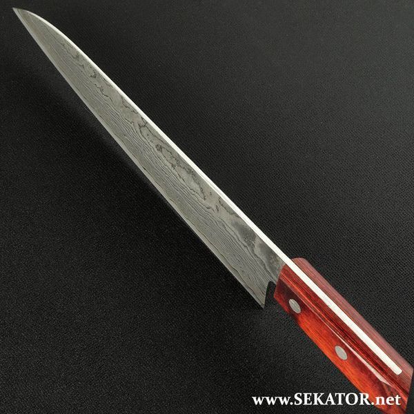 Ніж кухонний Honmamon / Хонмамон Gyuto (Шеф) Damascus, 210 мм (Японія) 4582243651745 фото