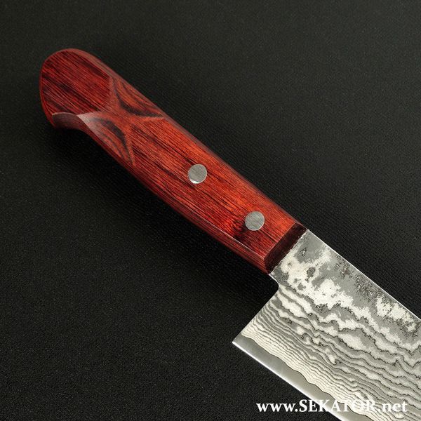 Ніж кухонний Honmamon / Хонмамон Gyuto (Шеф) Damascus, 210 мм (Японія) 4582243651745 фото