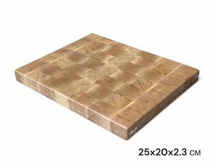 Торцьова дошка для нарізки LUXURY 250 х 200 х 23 мм (Україна) 2520023HB фото