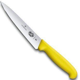 Ніж кухонний Victorinox / Вікторінокс Fibrox (Швейцарія) Жовтий Vx52008.15 фото