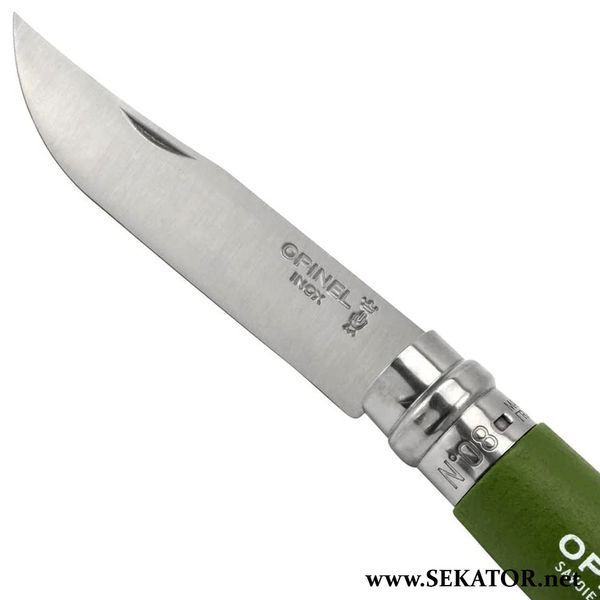 Складний ніж Opinel №8 VRI Inox Green, нержавіюча сталь (Франція) 001980 фото