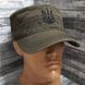 Кепка Malfini / Мальфіні Army хакі з вишитим чорним тризубом (Україна) Army-khaki фото 1