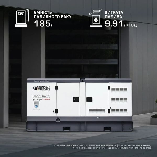 Дизельна трифазна електростанція K&ouml;nner & S&ouml;hnen KS 110-3BE KS 110-3BE фото