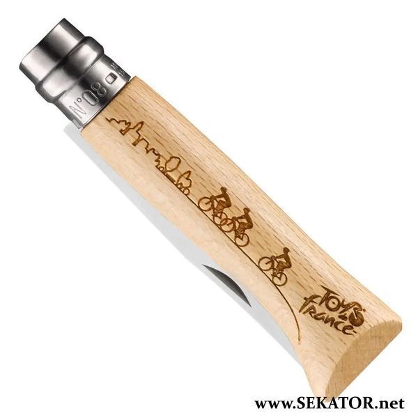 Ніж Opinel №8 Tour de France 2019 Engraving, лімітована серія (Франція) 002318 фото